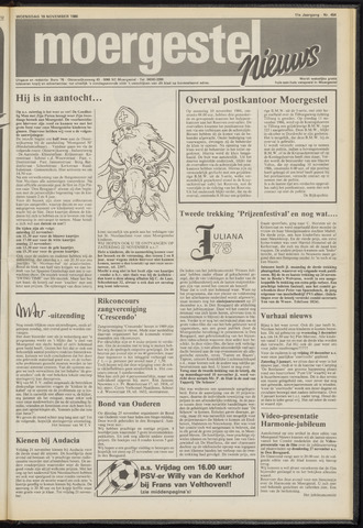 Weekblad Moergestels Nieuws 1986-11-19