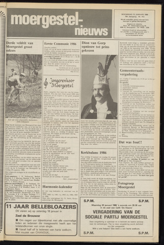 Weekblad Moergestels Nieuws 1986-01-15