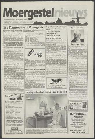 Weekblad Moergestels Nieuws 1996-09-25