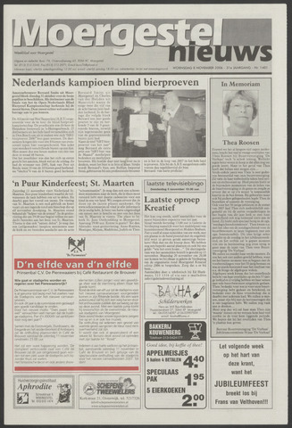 Weekblad Moergestels Nieuws 2006-11-08