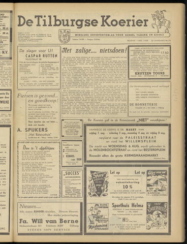 Weekblad De Tilburgse Koerier 1958-08-01