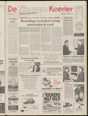 Weekblad De Tilburgse Koerier 1992-10-29
