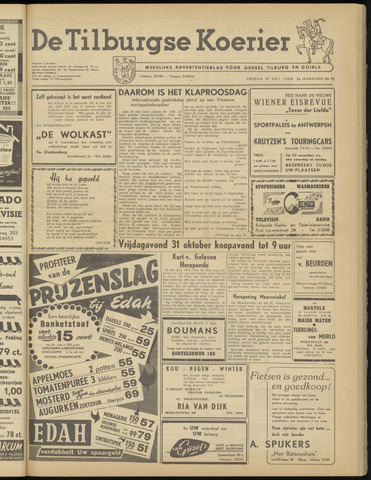 Weekblad De Tilburgse Koerier 1958-10-31