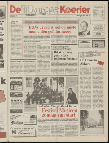 Weekblad De Tilburgse Koerier 1991-06-27