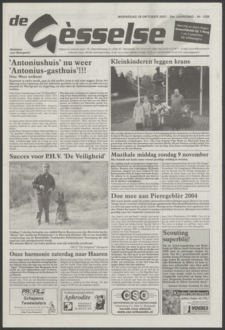 Weekblad Moergestels Nieuws 2003-10-29