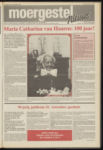 Weekblad Moergestels Nieuws 1986-11-05