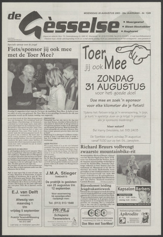Weekblad Moergestels Nieuws 2003-08-20
