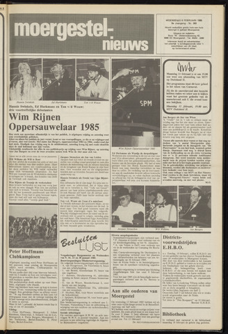 Weekblad Moergestels Nieuws 1985-02-06
