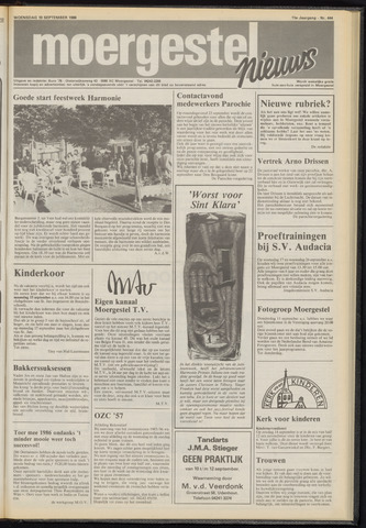 Weekblad Moergestels Nieuws 1986-09-10