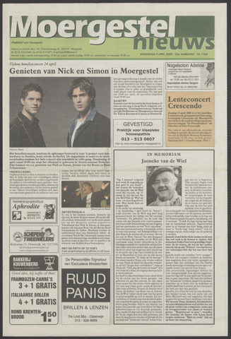 Weekblad Moergestels Nieuws 2008-04-09