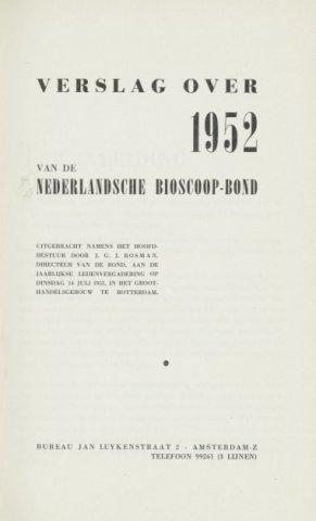 Jaarverslagen 1952-01-01