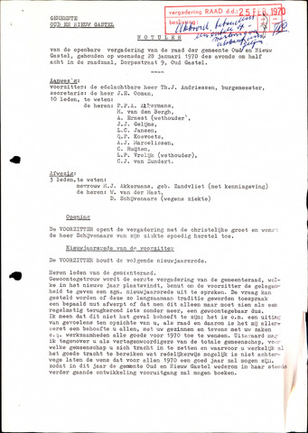 Oud en Nieuw Gastel: Notulen gemeenteraad, 1938-1980 1968-01-01
