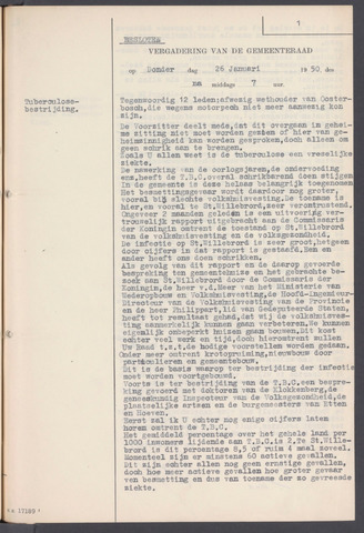 Rucphen: Notulen besloten vergaderingen gemeenteraad 1950-1953 1950-01-01