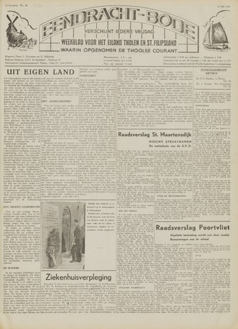 Eendrachtbode /Mededeelingenblad voor het eiland Tholen 1950-07-21