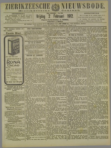 Zierikzeesche Nieuwsbode 1912-02-02