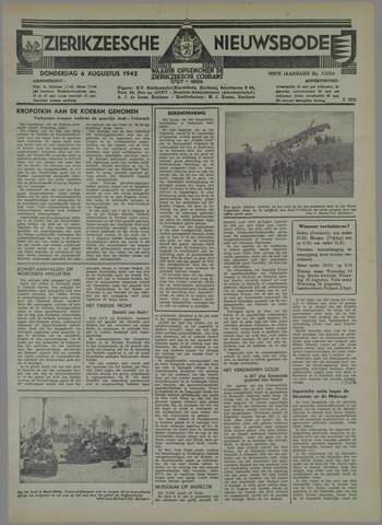 Zierikzeesche Nieuwsbode 1942-08-06