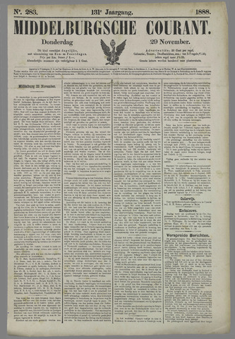Middelburgsche Courant 1888-11-29