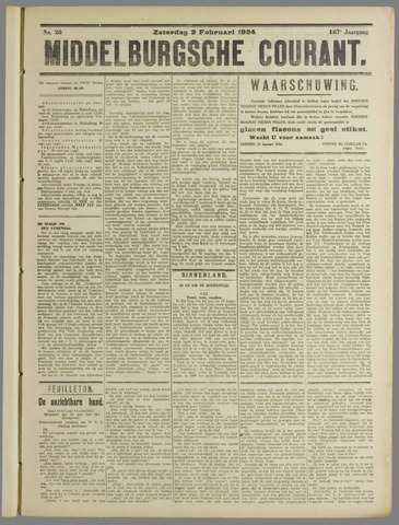 Middelburgsche Courant 1924-02-02