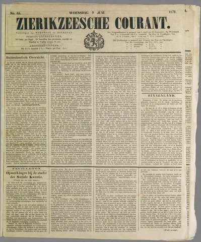 Zierikzeesche Courant 1871-06-07
