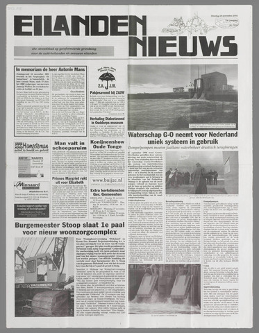 Eilanden-nieuws. Christelijk streekblad op gereformeerde grondslag 2002-11-26