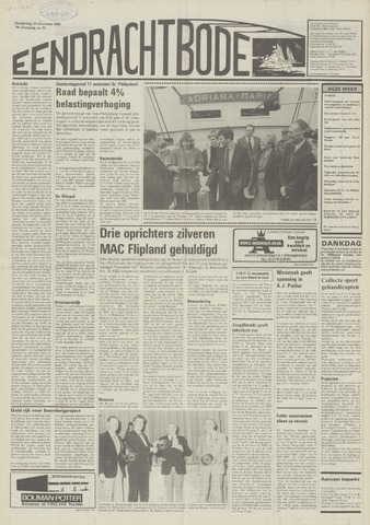 Eendrachtbode /Mededeelingenblad voor het eiland Tholen 1983-11-10