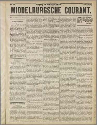 Middelburgsche Courant 1929-02-15