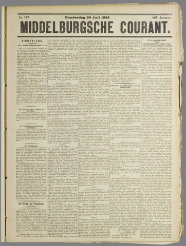 Middelburgsche Courant 1924-07-24
