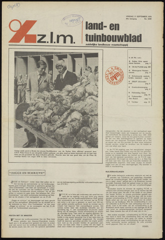 Zeeuwsch landbouwblad ... ZLM land- en tuinbouwblad 1976-09-17
