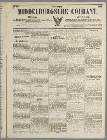 Middelburgsche Courant 1910-10-25