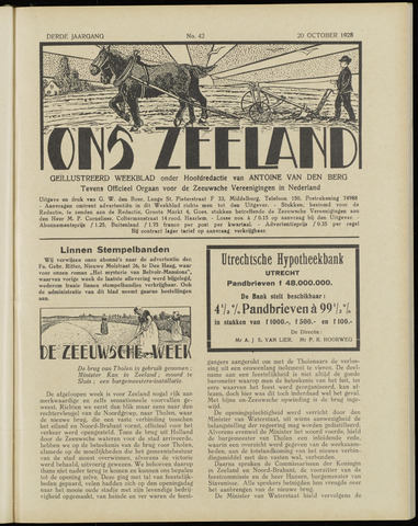 Ons Zeeland / Zeeuwsche editie 1928-10-20