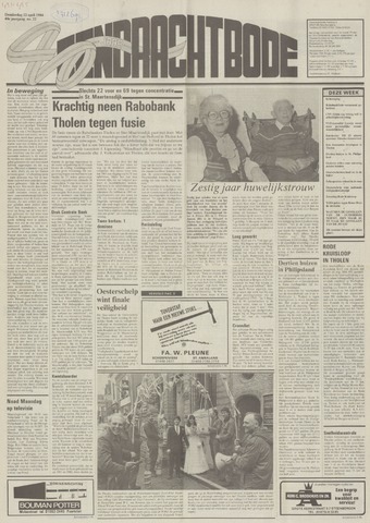 Eendrachtbode /Mededeelingenblad voor het eiland Tholen 1984-04-12