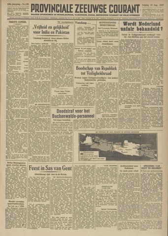 Provinciale Zeeuwse Courant 1947-08-15