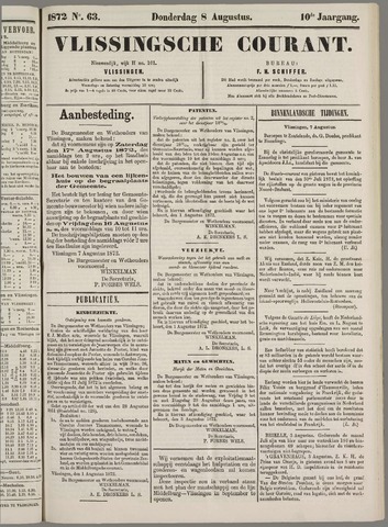 Vlissingse Courant 1872-08-08