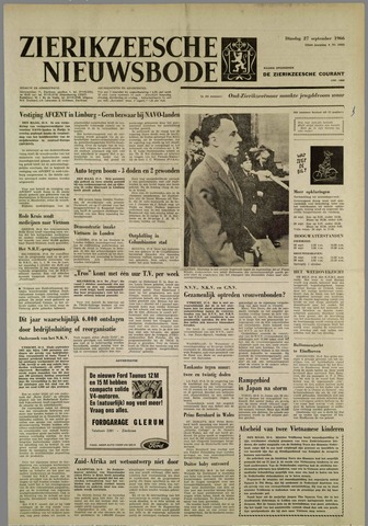 Zierikzeesche Nieuwsbode 1966-09-27
