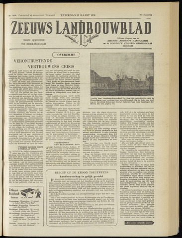 Zeeuwsch landbouwblad ... ZLM land- en tuinbouwblad 1958-03-15