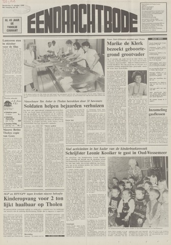 Eendrachtbode /Mededeelingenblad voor het eiland Tholen 1990-10-11