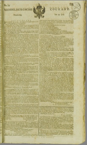 Middelburgsche Courant 1815-07-27