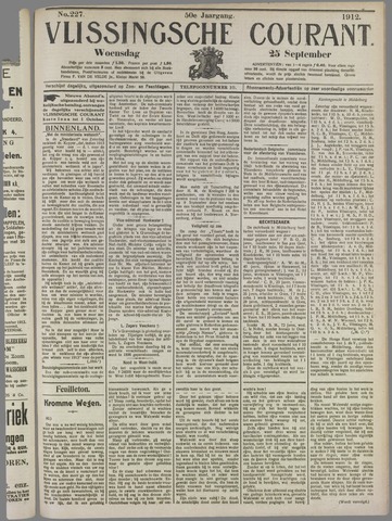 Vlissingse Courant 1912-09-25