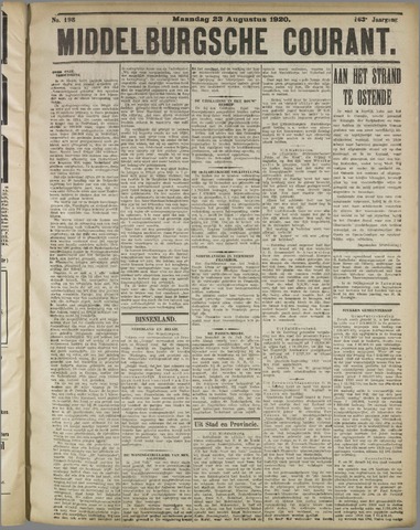 Middelburgsche Courant 1920-08-23