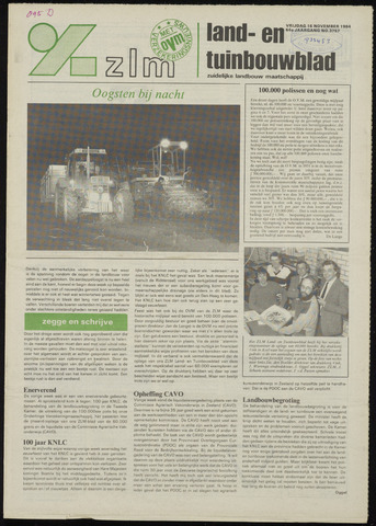Zeeuwsch landbouwblad ... ZLM land- en tuinbouwblad 1984-11-16