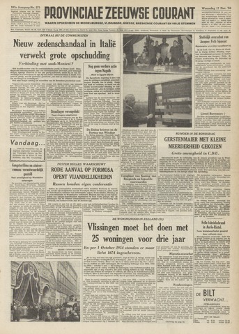 Provinciale Zeeuwse Courant 1954-11-17