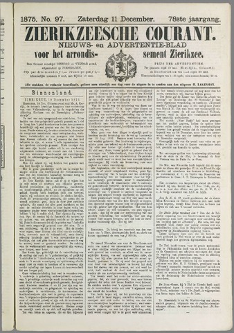 Zierikzeesche Courant 1875-12-11