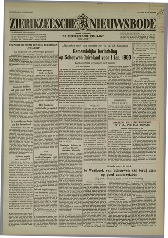 Zierikzeesche Nieuwsbode 1957-08-29