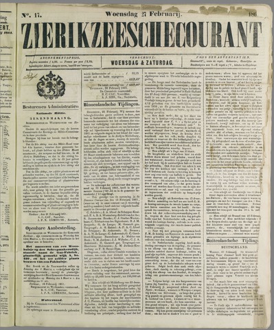 Zierikzeesche Courant 1861-02-27