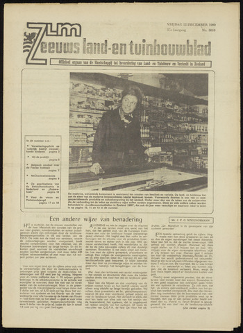 Zeeuwsch landbouwblad ... ZLM land- en tuinbouwblad 1969-12-12