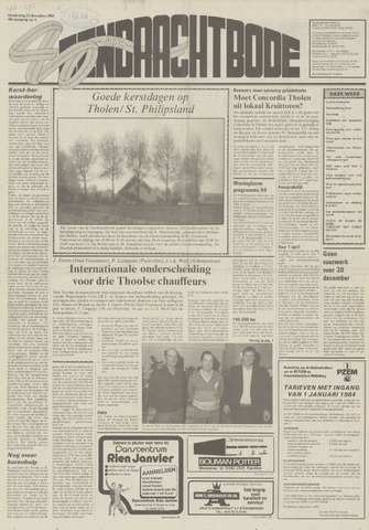 Eendrachtbode /Mededeelingenblad voor het eiland Tholen 1983-12-22