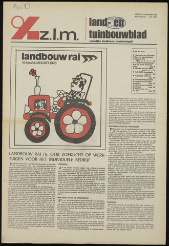 Zeeuwsch landbouwblad ... ZLM land- en tuinbouwblad 1976-01-16