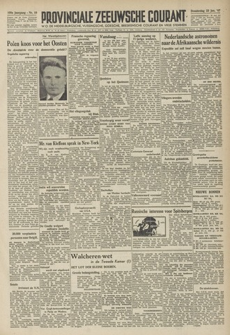 Provinciale Zeeuwse Courant 1947-01-23