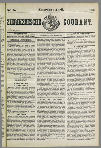 Zierikzeesche Courant 1852-04-03