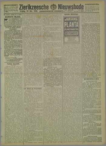 Zierikzeesche Nieuwsbode 1919-10-24